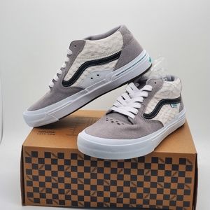 Van's BMX Style114 Peraza Grey/White Sneaker Shoes Sz7.5 New